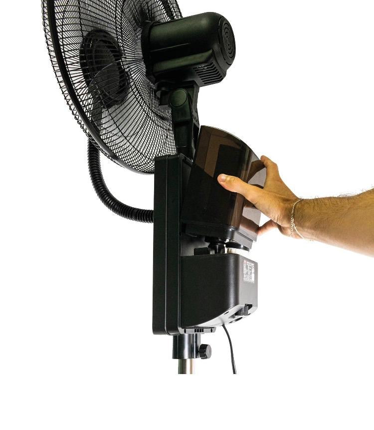 MAUK 16” Standventilator mit Sprüh-Nebel-Kühlung – 80 W